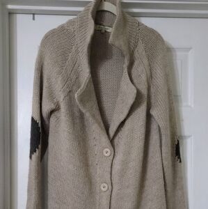 Cocogio Made in Italy Long Wool Blend Sweater Coat